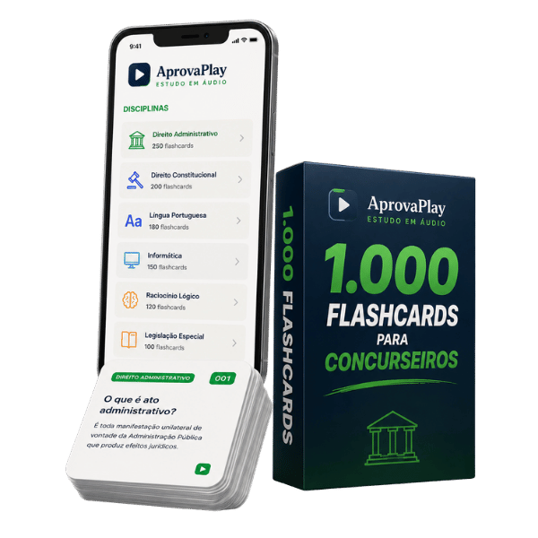 Mais de 1.000 flashcards para concursos